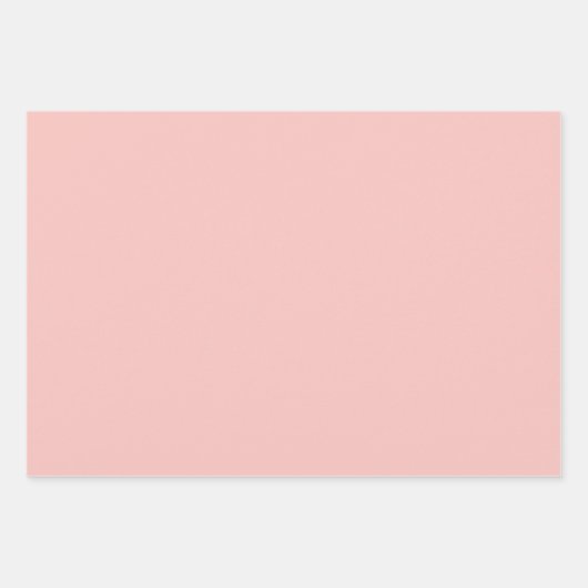 Pink Watercolor Weihnachtsmann Geschenkpapier Set (Vorderseite 3)