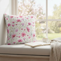 Pink Watercolor Wildflower