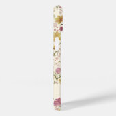 Pink Watercolor Wildflower Name Case-Mate iPhone Hülle (Rückseite / Rechts)