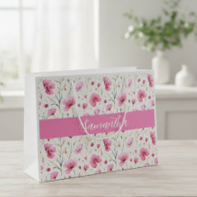 Pink Watercolor Wildflower Name