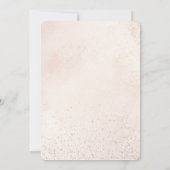 Pink Watercolor Winter Onederland First Birthday Einladung (Rückseite)