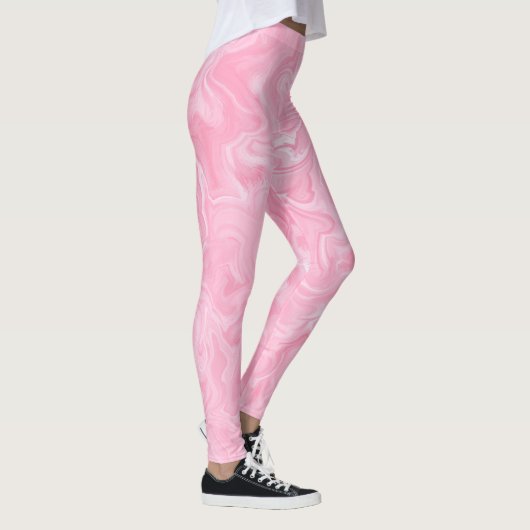 Pink Watercolor-Wirbel Leggings (Rechts)