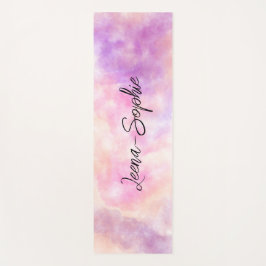 Pink watercolor  yogamatte