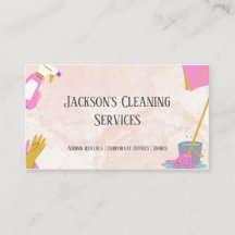 Pink Watercolor Zuhause und Airbnb Reinigungsdiens