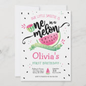 Pink Watermelon Einladung zum Geburtstag (Vorderseite)