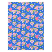 Pink Watermelon Fruchtscheiben Sterne Muster Prepp Tischdecke (Vorderseite)