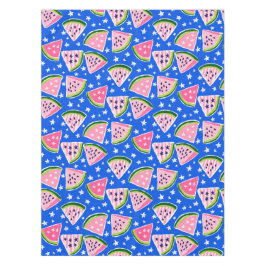 Pink Watermelon Fruchtscheiben Sterne Muster Prepp Tischdecke