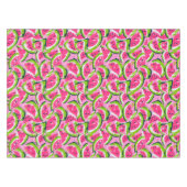 Pink Watermelon Fruit Slices Pattern Preppy Tischdecke (Vorderseite (Horizontal))