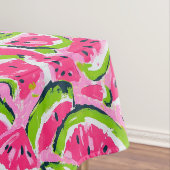 Pink Watermelon Fruit Slices Pattern Preppy Tischdecke (Beispiel)