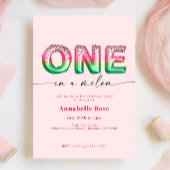 Pink Watermelon Girl I nterday Einladung