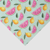 Pink Watermelon & Lemons (Design 29 Pink Series) Seidenpapier (Ausschnitt)