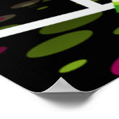 Pink Watermelon Martini Cocktail Party Poster (Ecke)