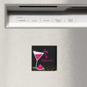 Pink Watermelon Martini Danke Magnet (In Situ (Geschirrspüler))