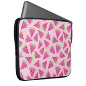 Pink Watermelon-Muster Laptopschutzhülle (Vorne Rechts)