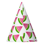Pink Watermelon Muster Partyhütchen (Rückseite)