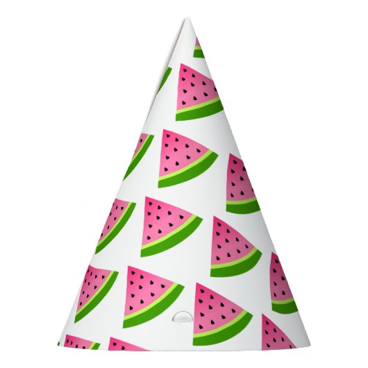 Pink Watermelon Muster Partyhütchen (Links)