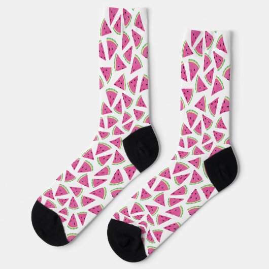 Pink Watermelon Muster Socken (Linkes Detail)
