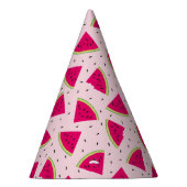 Pink Watermelon Pattern Party Partyhütchen (Rechts)