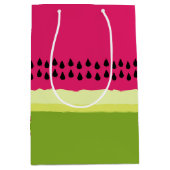 Pink Watermelon Slice Geschenkbeutel Mittlere Geschenktüte (Vorderseite)