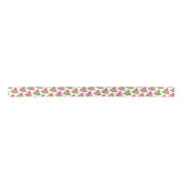 Pink Watermelon Slice Pattern Satinband (Vorderseite)