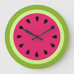 Pink Watermelon Slice Uhr