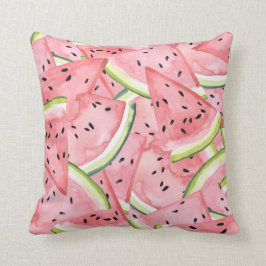 Pink Watermelon Slices Muster Kissen