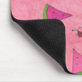 Pink Watermelon und Lady Bugs Mousepad (Ecke)
