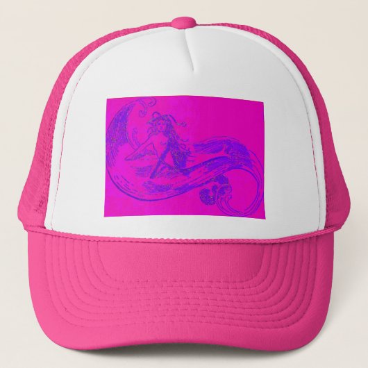 Pink-Wave-LKW-Hut Truckerkappe (Vorderseite)
