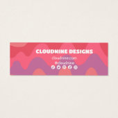 Pink Waves Hangtag Necklace Juwelier Display Card (Rückseite)