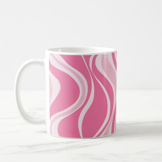 Pink Waves Mug Kaffeetasse (Links)