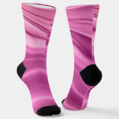 Pink Waves Pastell Abstrakt geometrisch Socken (Gewinkelt)