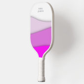 Pink Waves personalisieren Pickleball Schläger (Links)