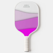 Pink Waves personalisieren Pickleball Schläger (Vorderseite)