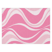 Pink Waves Tableclout Tischdecke (Vorderseite (Horizontal))