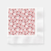 Pink Wavy Halloween Serviette (Vorderseite)