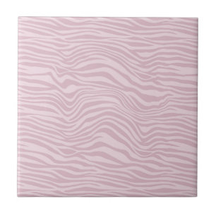 Pink Wavy Zebra Streifen Nahtloses Muster Fliese