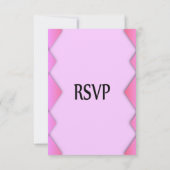 Pink Weave RSVP Karte (Rückseite)