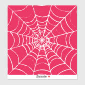 Pink Web Custom Cut Vinyl Stickers Aufkleber (Blatt)