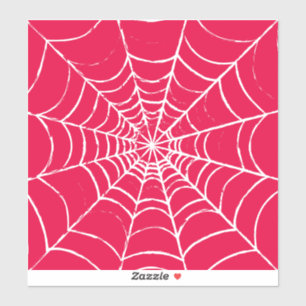 Pink Web Custom Cut Vinyl Stickers Aufkleber