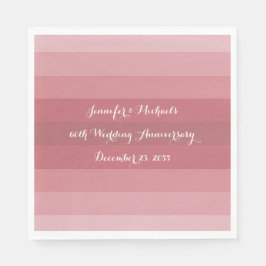 Pink Wedding Anniversary Party Brautparty Paper Serviette