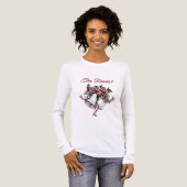 Pink Wedding Bells The Bride Date Tri-Blend Shirt (Vorderseite voll)