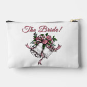Pink Wedding Bells The Bride Zubehörtasche (Rückseite)