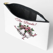 Pink Wedding Bells The Bride Zubehörtasche (Offen)