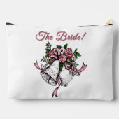 Pink Wedding Bells The Bride Zubehörtasche (Rückseite)