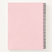 Pink Wedding Bridal Notes Personalisiert Notizblock (Rückseite)