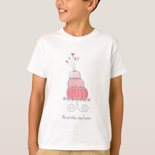 Pink Wedding Cake Fun Custom Your Own T - Shirt (Vorderseite)