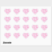 Pink Wedding Candy Shoppe Sticker (Blatt)