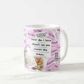 Pink Wedding Coffee Cup Tasse (VorderseiteRechts)