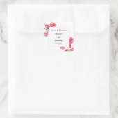 Pink Wedding Floral Magnolia White Sticker (Tasche)