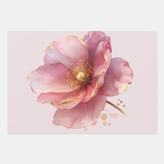  Pink Wedding  Geschenkpapier Set (Vorderseite 3)